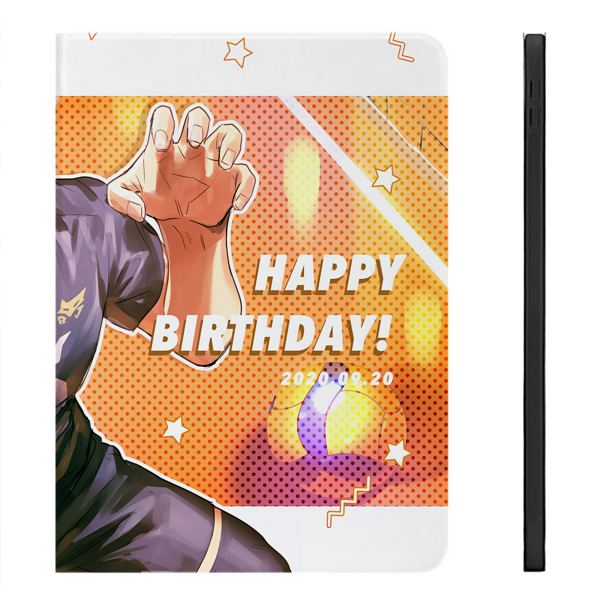 （画像用） ハイキュー!! Haikyu!! IPadケース ペンホルダー付き ブックスタイルデザイン